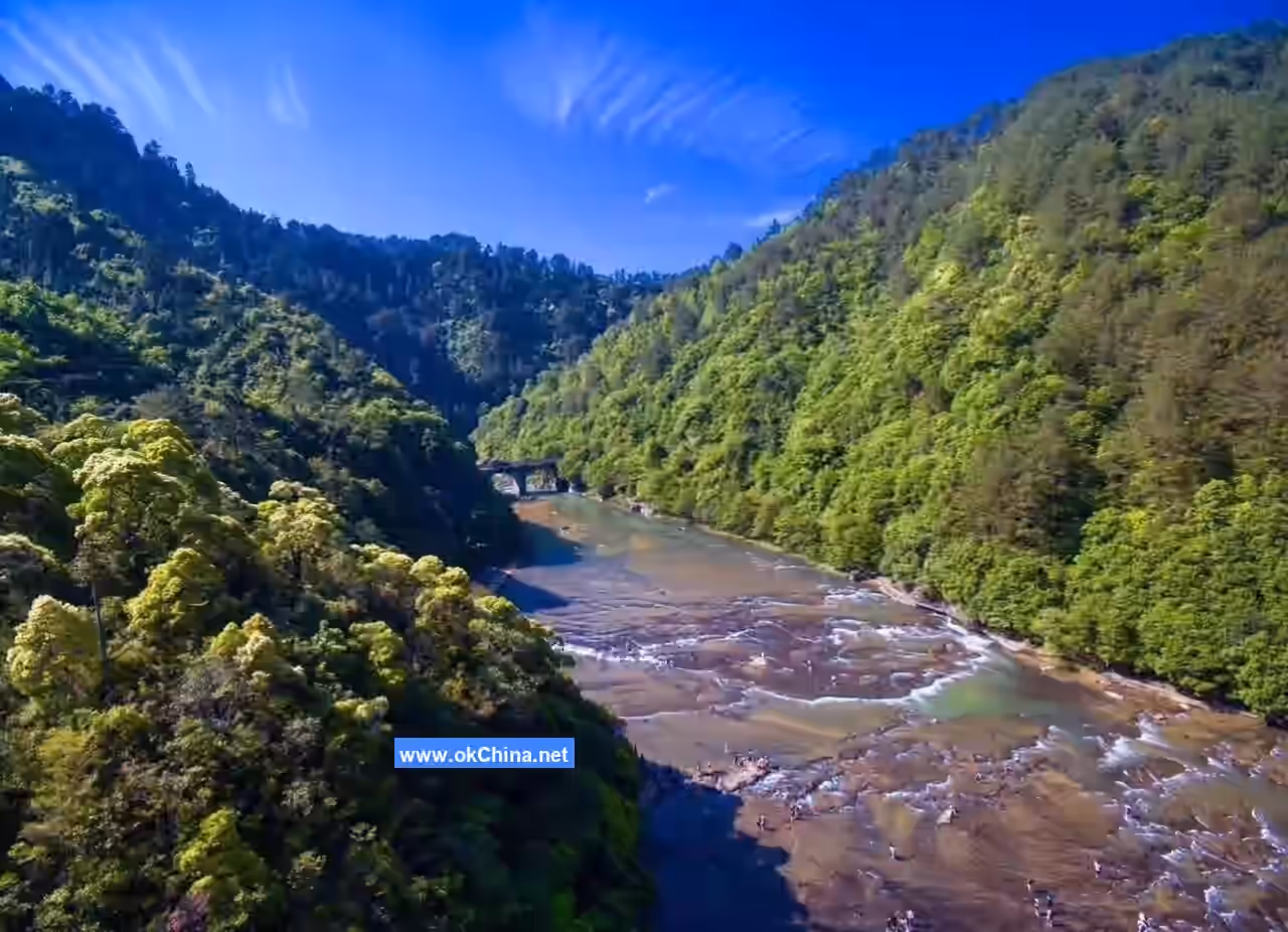 Baishuiyang And Yuanyang Stream Tourist Area