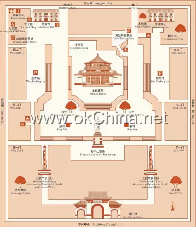 Map of Sun YatSen Hometown Tourist Area