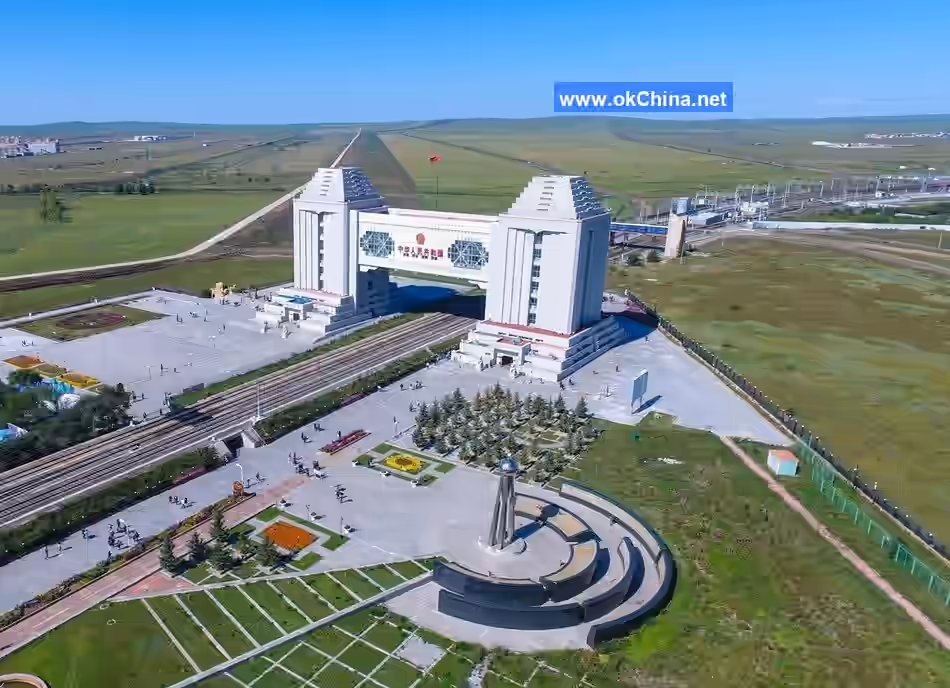 Manzhouli China And Russia Border Tourist Area