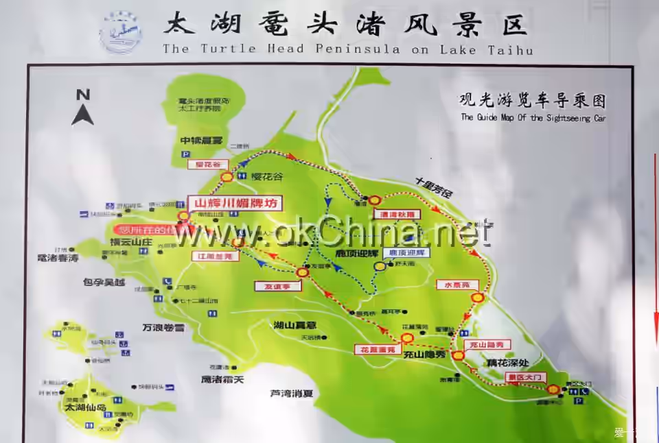 Map of Yuantouzhu Tourist Scenic Area