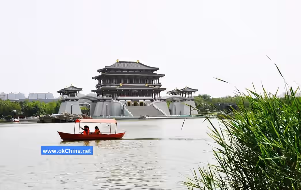 Giant Wild Goose Pagoda And Tang Paradise Scenic Area