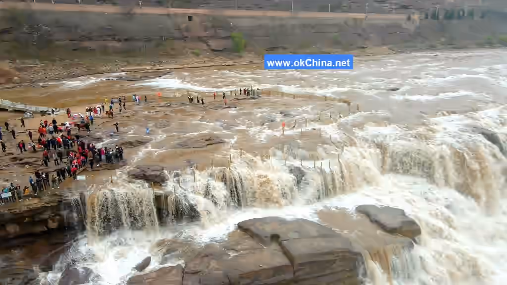 Yellow River Hukou Waterfall Tourist Area In YanAn