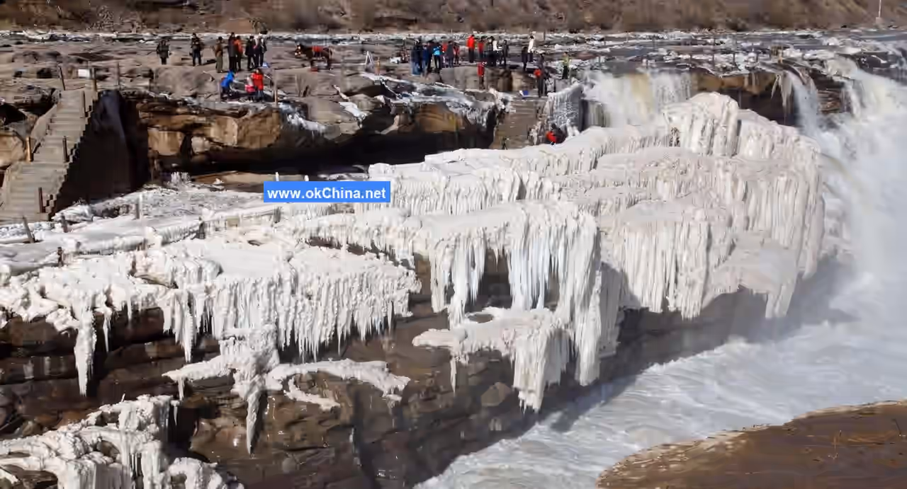 Yellow River Hukou Waterfall Tourist Area In Linfen