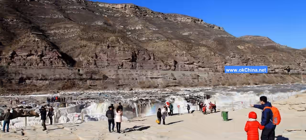Yellow River Hukou Waterfall Tourist Area In Linfen