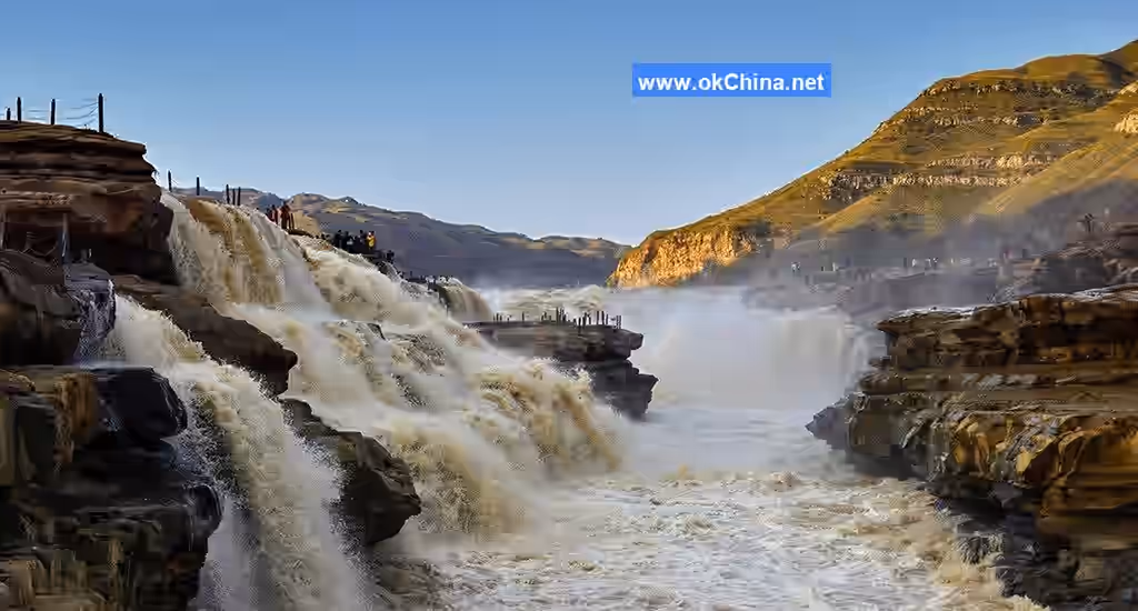 Yellow River Hukou Waterfall Tourist Area In Linfen