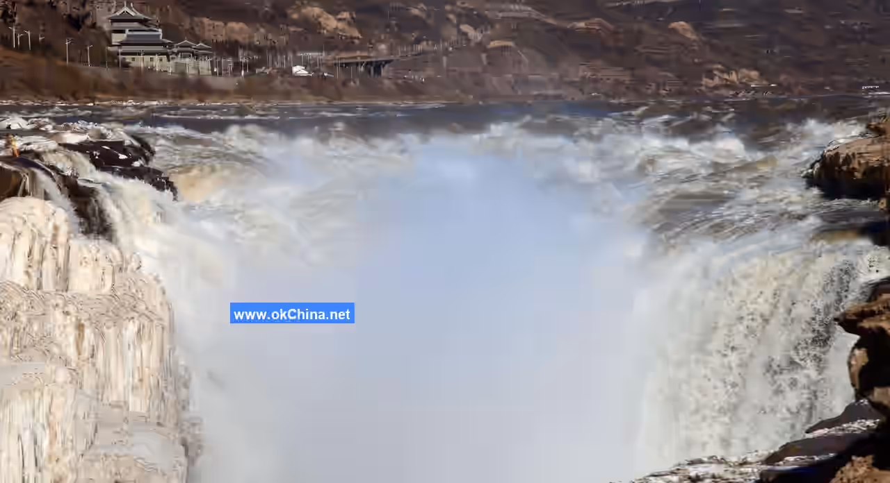 Yellow River Hukou Waterfall Tourist Area In Linfen