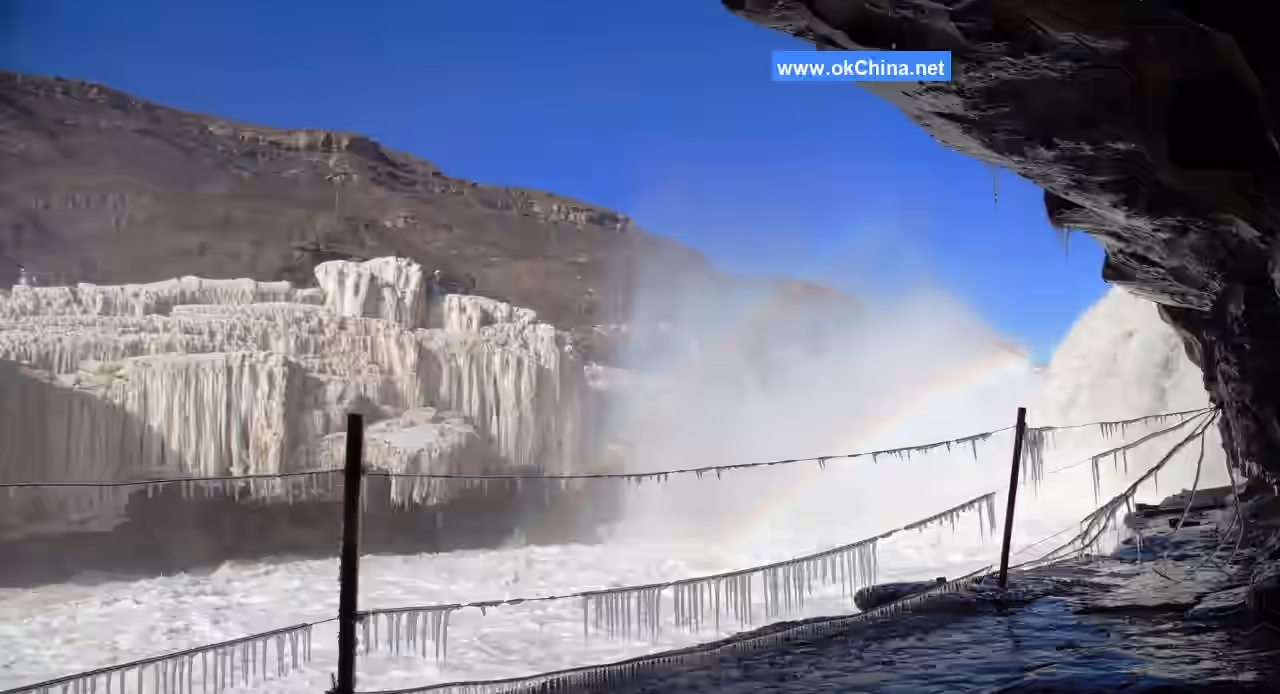 Yellow River Hukou Waterfall Tourist Area In Linfen