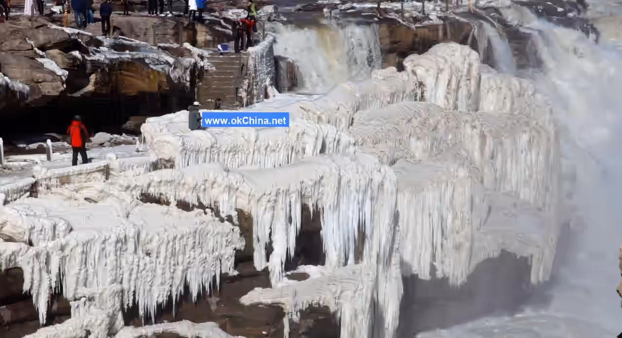 Yellow River Hukou Waterfall Tourist Area In Linfen
