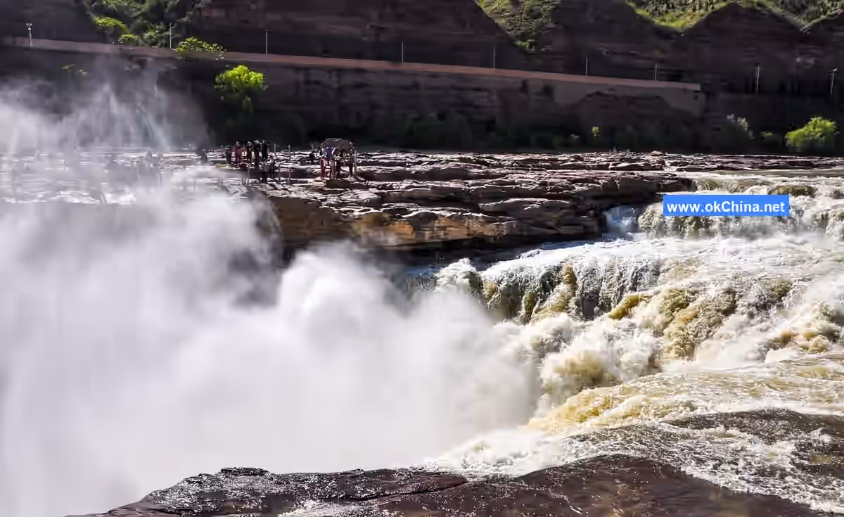 Yellow River Hukou Waterfall Tourist Area In Linfen
